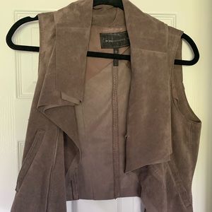 Bcbg suede vest